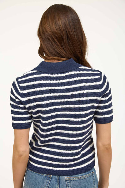 Collared Knit Sweater Top