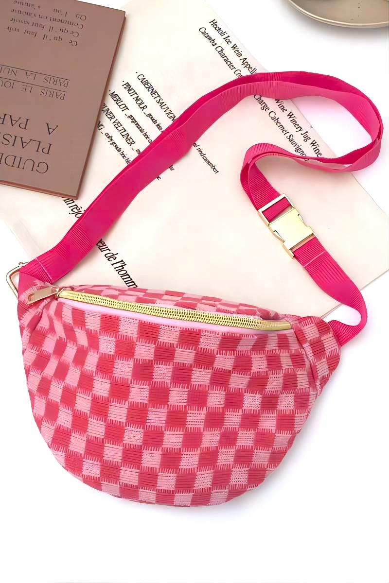 Checkered Crossbody Bag