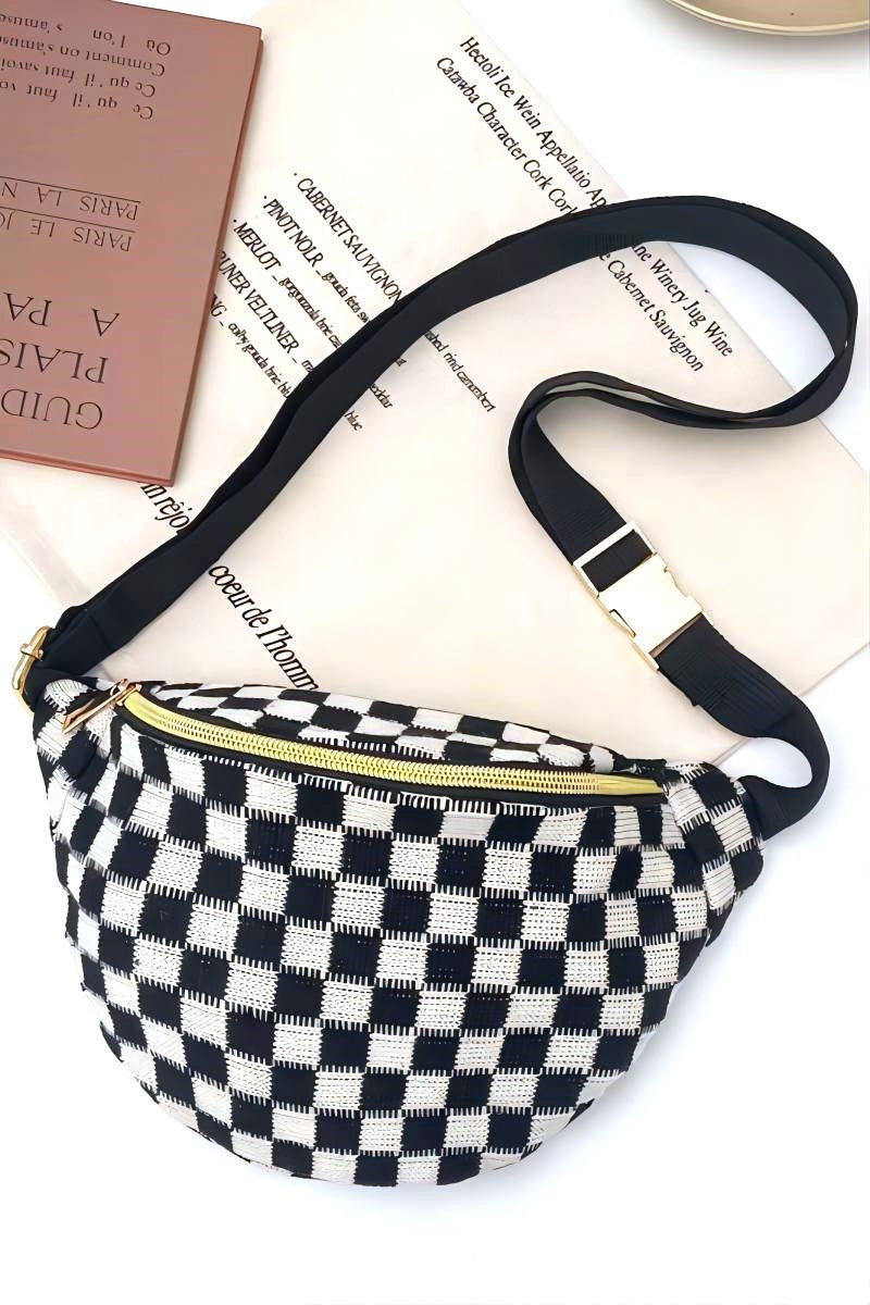 Checkered Crossbody Bag