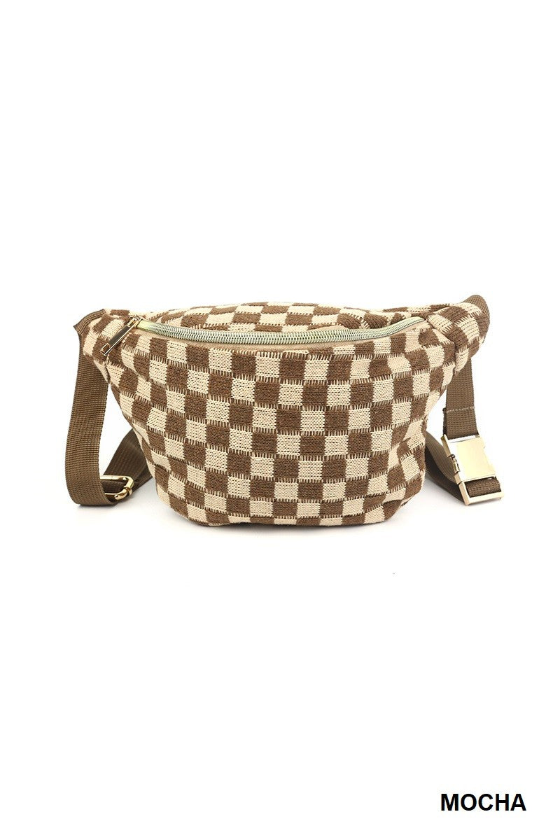 Checkered Crossbody Bag