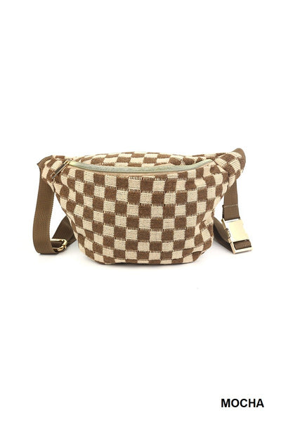 Checkered Crossbody Bag