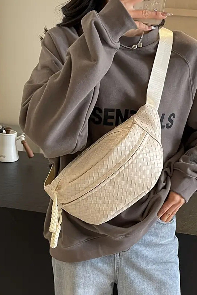Woven Cross Body Bag