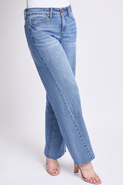 YMI High Rise Wide Leg Angle Seam Jeans