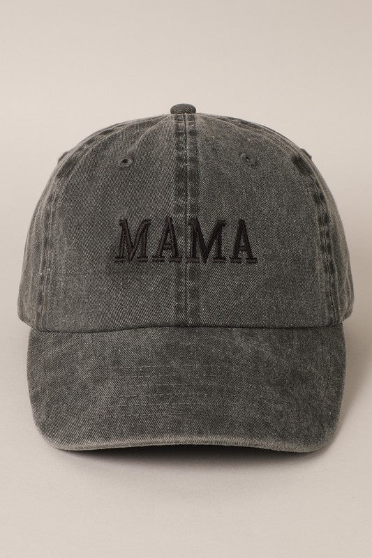 Mama Monochrome Embroidered Hat